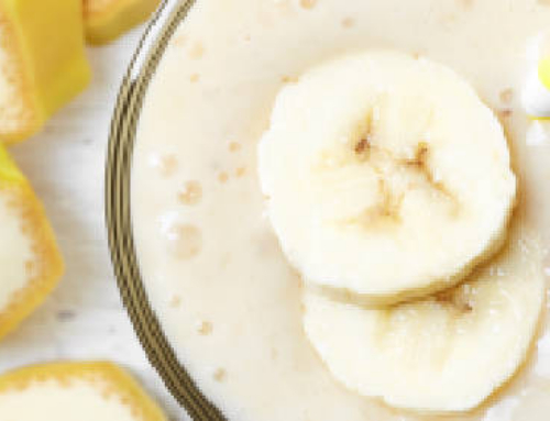 Smoothie de plátano y crema de almendras