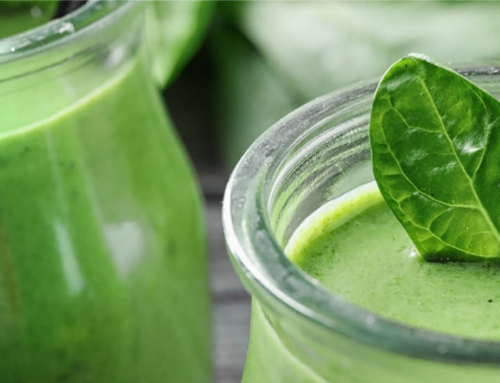 Smoothie verde rico en proteína