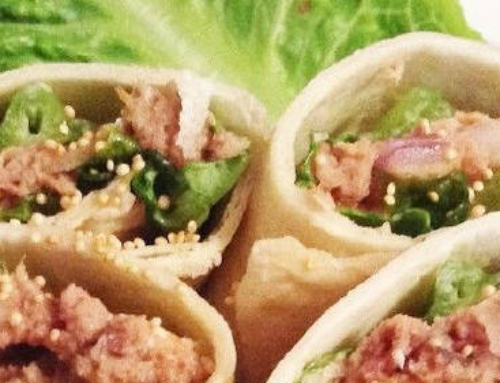Wrap de atún con queso crema